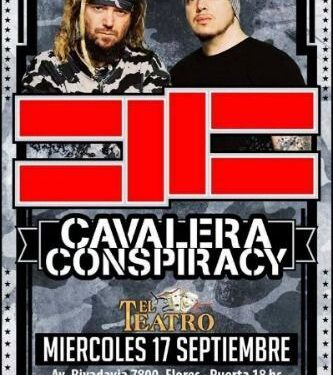 La vuelta de Cavalera Conspiracy a la Argentina será en septiembre