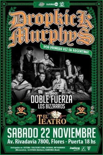 dropkick murphys en argentina