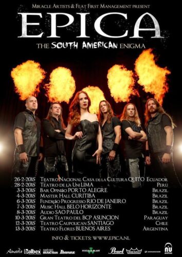 Epica en Paraguay Marzo 2015