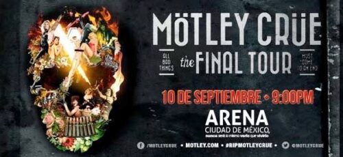Motley Crue Arena Ciudad de México flyer