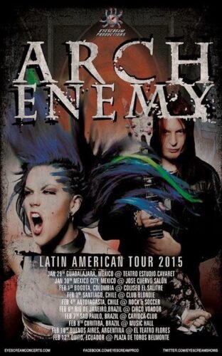 arch enemy 2015 latinoamerica