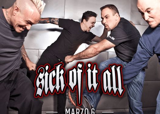 El hardcore de Sick of it All llegará a México El hardcore de Sick of it All llegará a México
