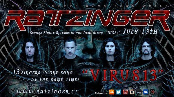 Ratzinger lanzará nuevo sencillo titulado "Virus 13" el próximo lunes Ratzinger lanzará nuevo sencillo titulado “Virus 13” el próximo lunes