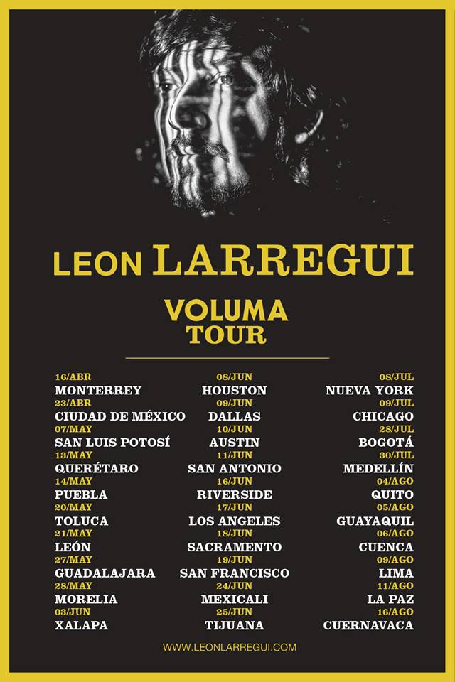 León Larregui en Latinoamérica, VOLUMA TOUR El Club Del Rock