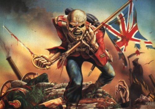 Iron Maiden bandera Inglesa