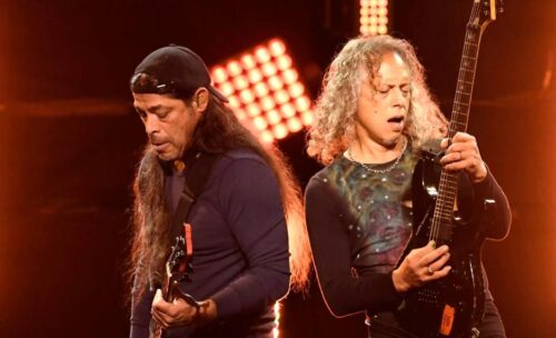 Kirk Hammett y robert trujillo