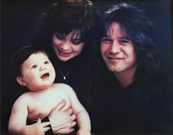 EEddie van halen y su hijo