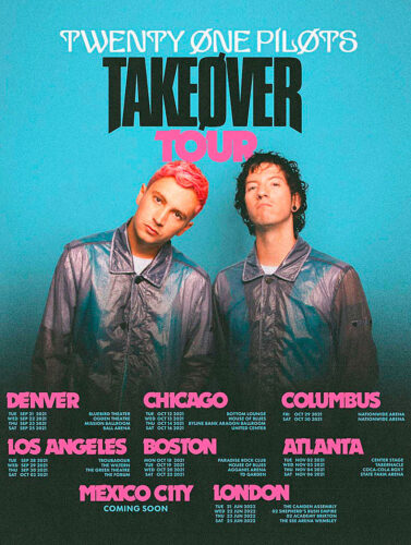 twenty one pilots takeover tour