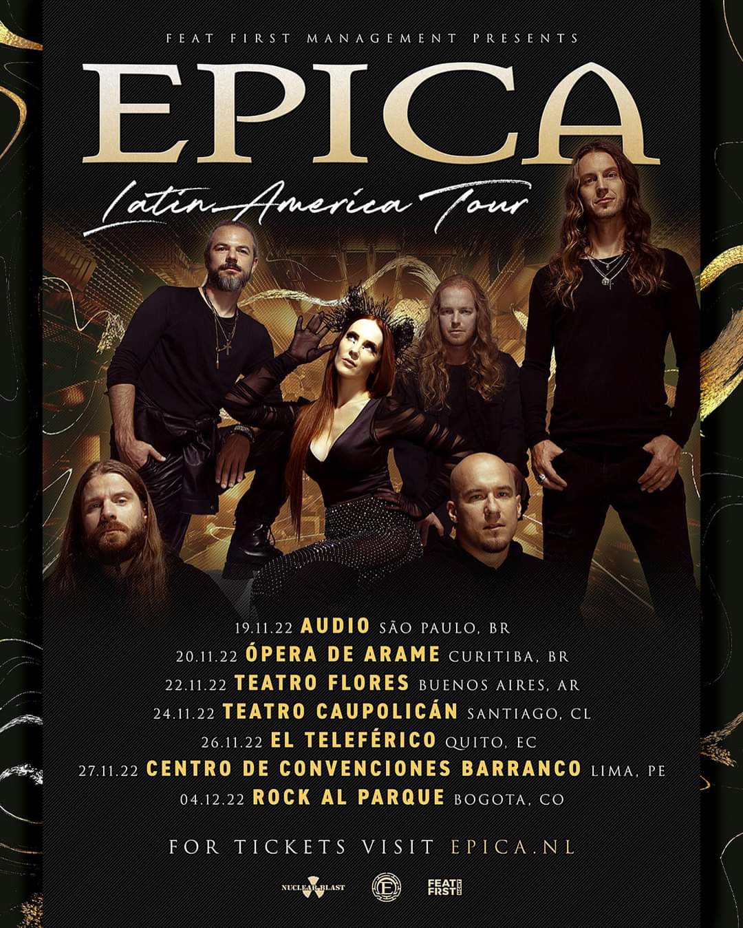 Epica confirma conciertos para este 2022 del tour “Design Your Universe 10th Anniversary Shows”