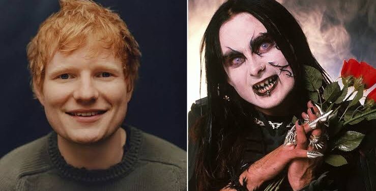 Colaboración entre Dani Filth y Ed Sheran casi lista