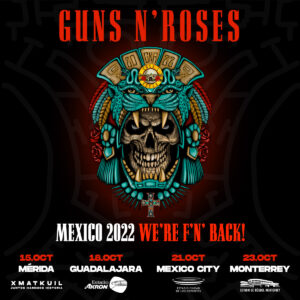Guns N’ Roses, ¿cuál es el origen del nombre de la banda? We're F'N Back Tour de Guns N' Roses, así regresan a México.
