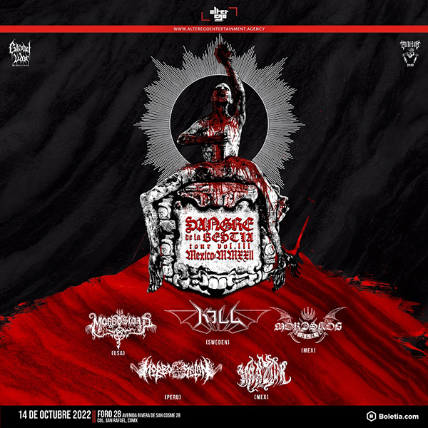 Sangre de la Bestia Vol. 3: Kill, Morbosidad, Mordskog y más en la CDMX Sangre de la Bestia Vol III