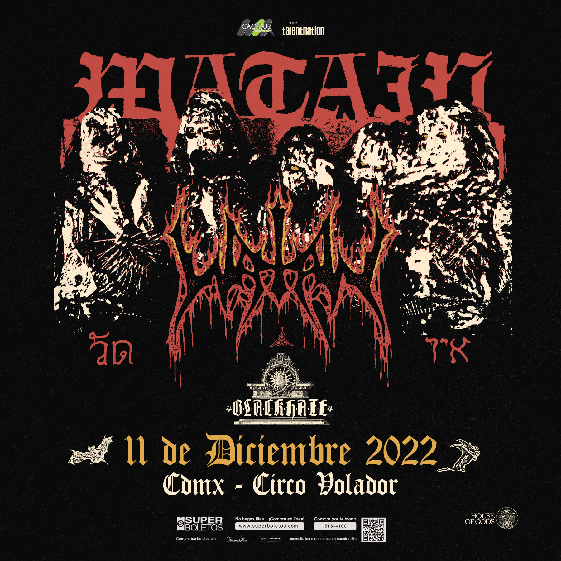 Watain presentará su más reciente álbum en la CDMX este 2022 Watain en la CDMX