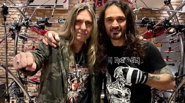 Edu Falaschi y Aquiles Priester