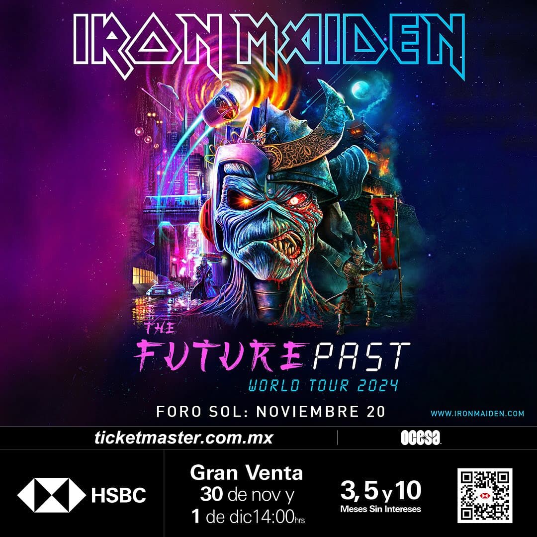 Iron Maiden regresa a México con su gira The Future Past Tour 2024 El