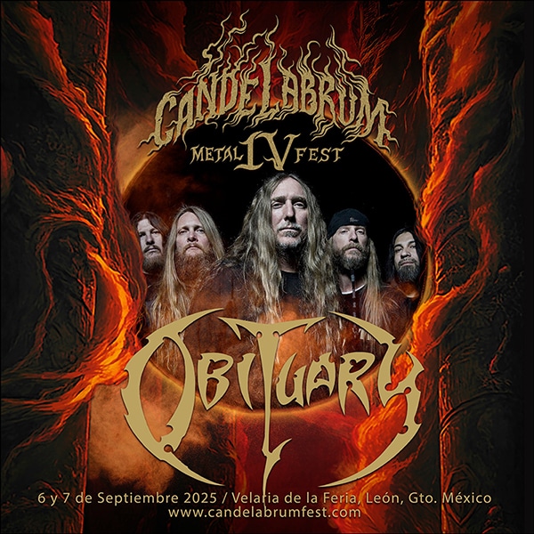 ¡Obituary regresa a México este 2025 para incendiar el Candelabrum Metal Fest IV! ¡Obituary Regresa a México para Incendiar el Candelabrum Metal Fest IV!