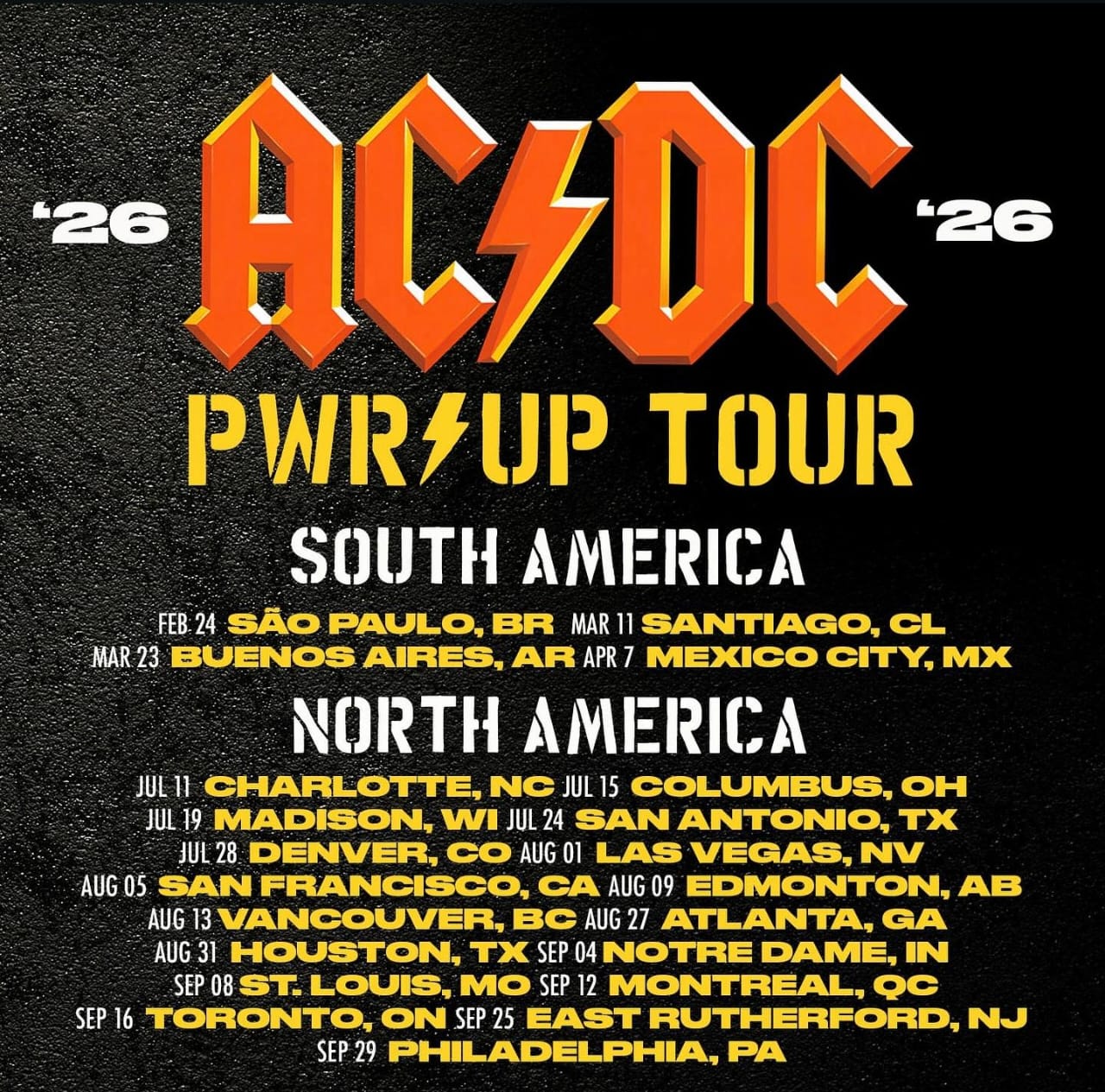 AC/DC anuncia su gira “Power Up Tour 2026”: la banda vuelve a Latinoamérica después de más de una década ab3a099f ac dc gira sudamerica