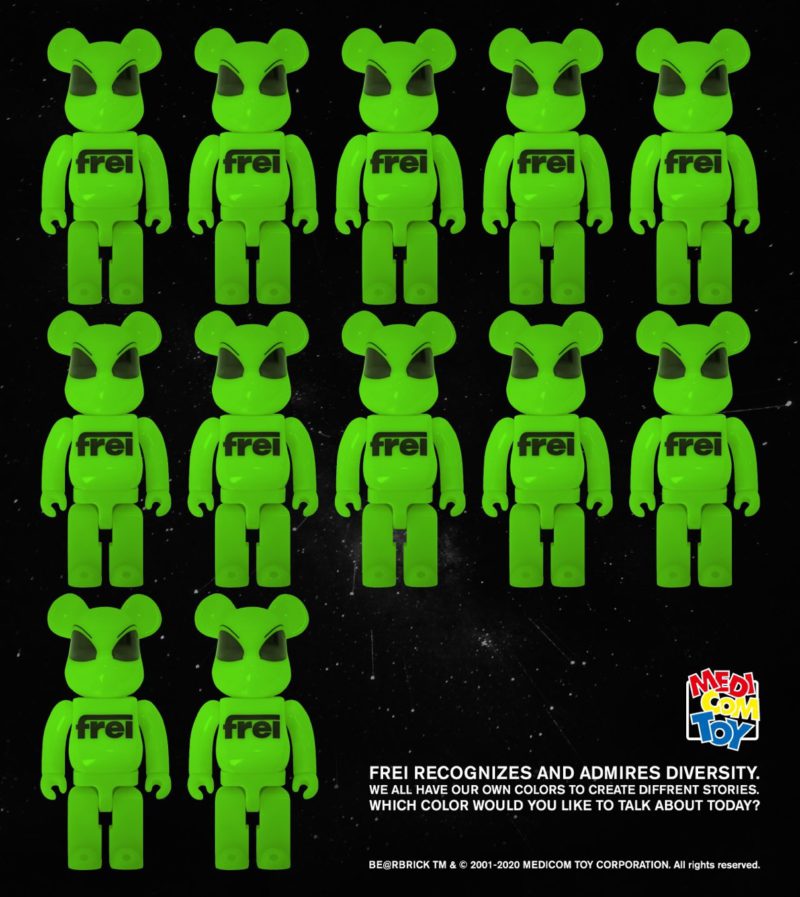 MEDICOM TOY BE@RBRICK in FREI-TEA ALIENS