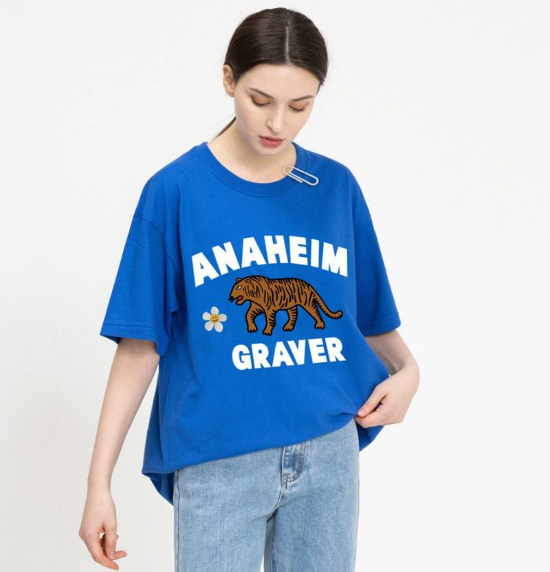 GRAVER (グレーバー) フラワータイガーロゴTシャツ