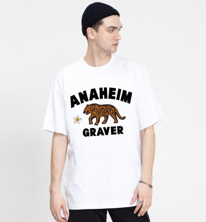 GRAVER (グレーバー) フラワータイガーロゴTシャツ