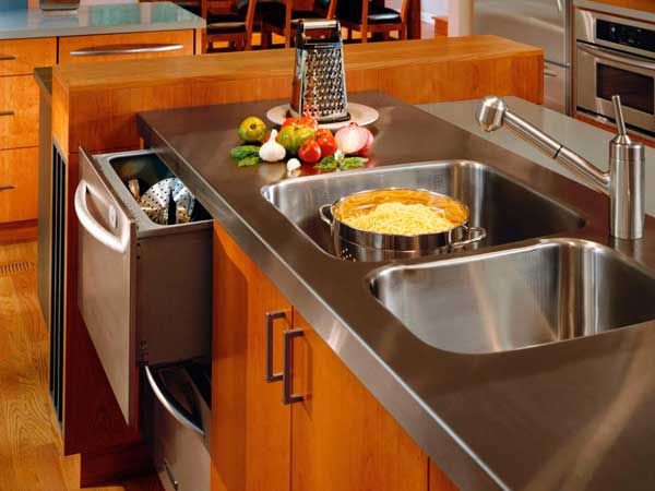 stainless steel countertops