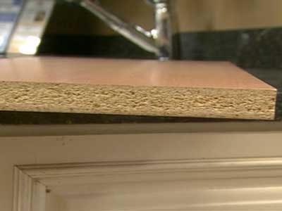 particle board kitchen cabinets