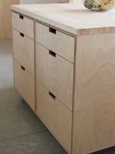 plywood kitchen cabinets