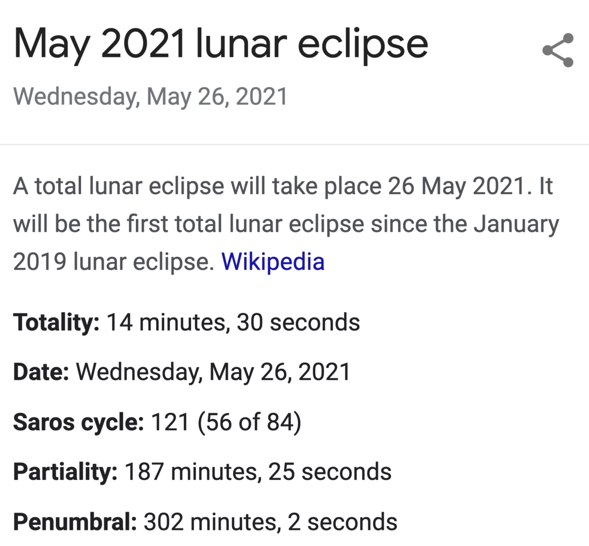 The May 26 2021 Total Lunar Eclipse Is Part Of Saros Cycle 121 And Is The 56th Of 84 Gematria Effect News