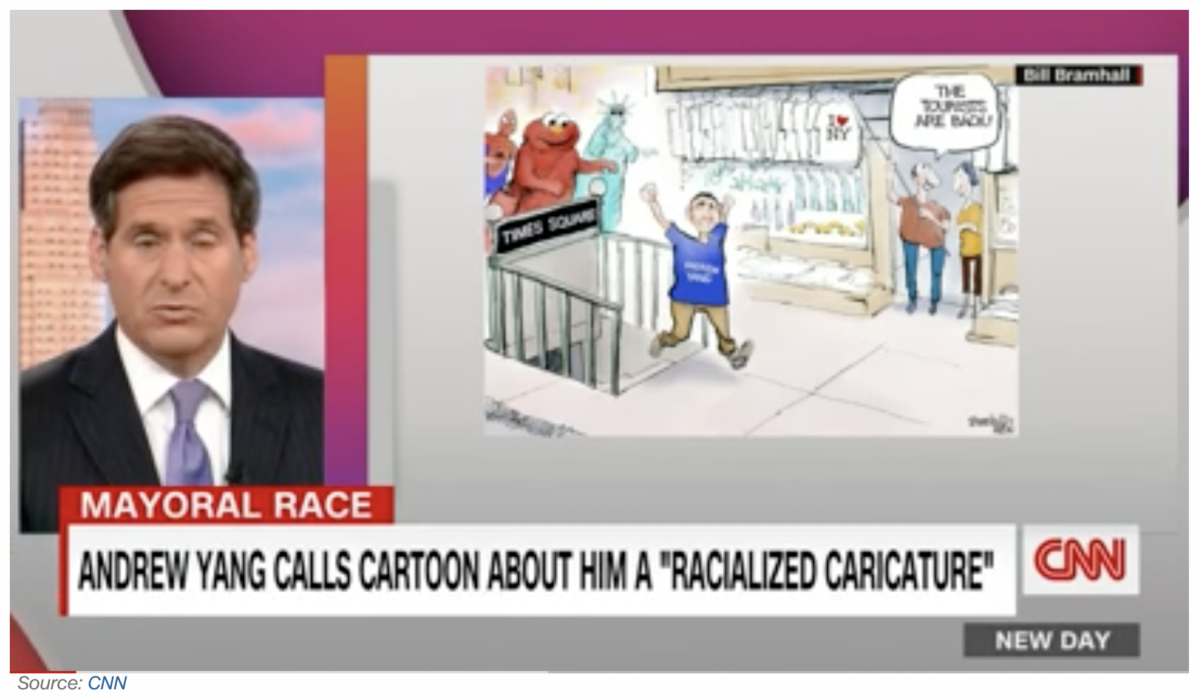 Andrew Yang Accuses The New York Daily News Of Racism Towards Asians With Latest Drawing Of Him May 27 2021 Gematria Effect News