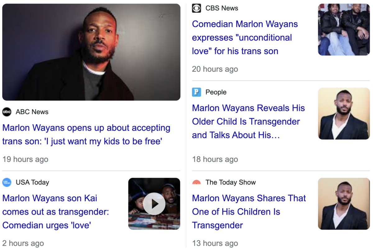 Marlon Wayans opens up about his son's death transgender transition ...