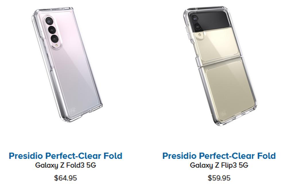 Speck Presidio Perfect-Clear Fold Galaxy Z Fold3 5G Cases