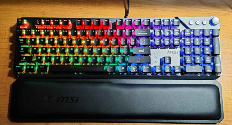 MSI VIGOR GK71 SONIC Mechanical Gaming Keyboard Has the World's