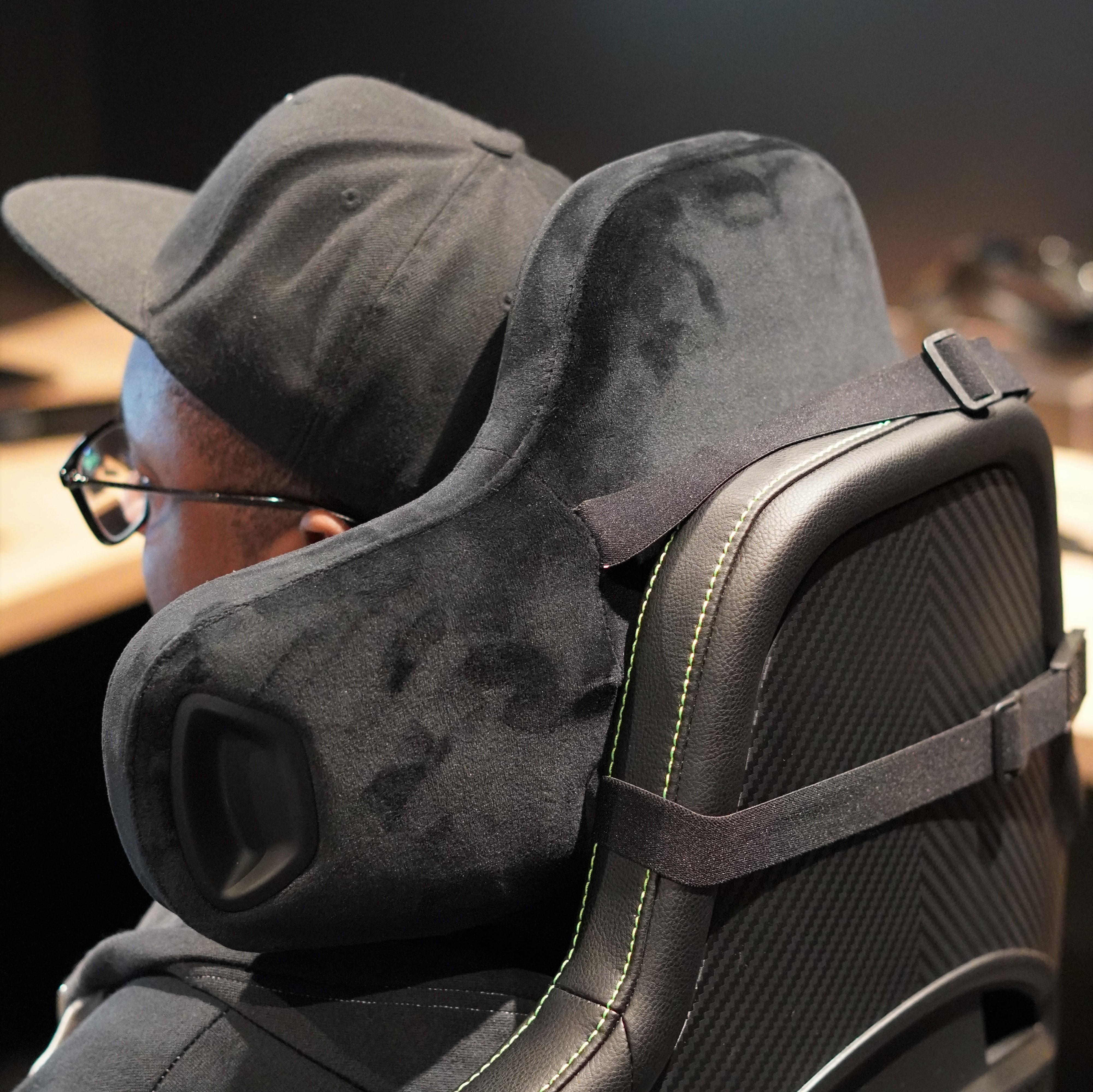 Razer's Project Carol gaming chair head cushion has speakers and