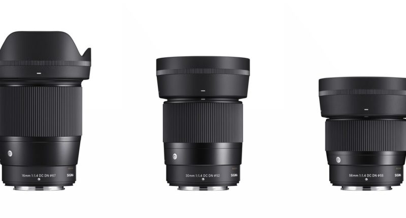 Sigma DC DN C Contemporary Prime Lens Trio