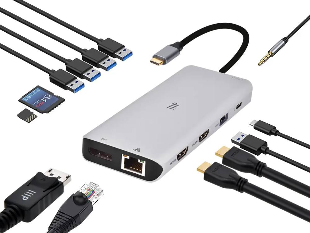 Monoprice 13-in-1 Dual-HDMI + DP MST Dock