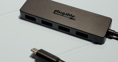 Plugable USB C to USB Adapter Hub (USBC-HUB4A)