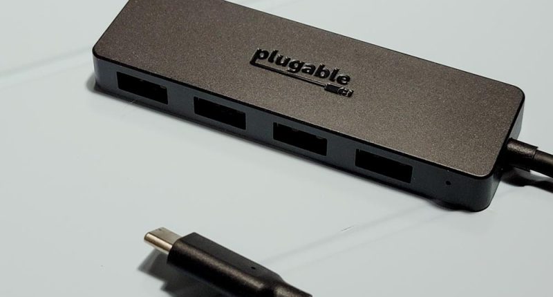 Plugable USB C to USB Adapter Hub (USBC-HUB4A)