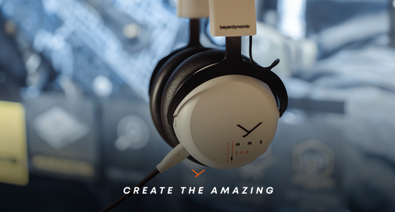 A Closeup of the beyerdynamic MMX 200 gaming headset