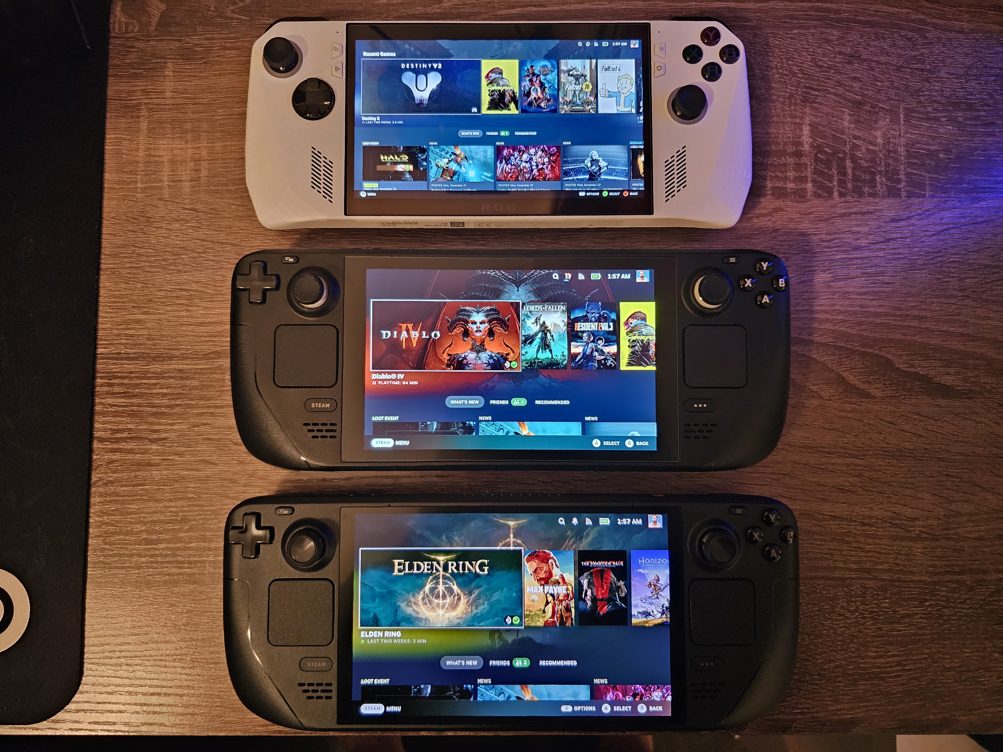 Steam Deck OLED vs. Steam Deck LCD vs. Switch OLED: How They All Stack Up