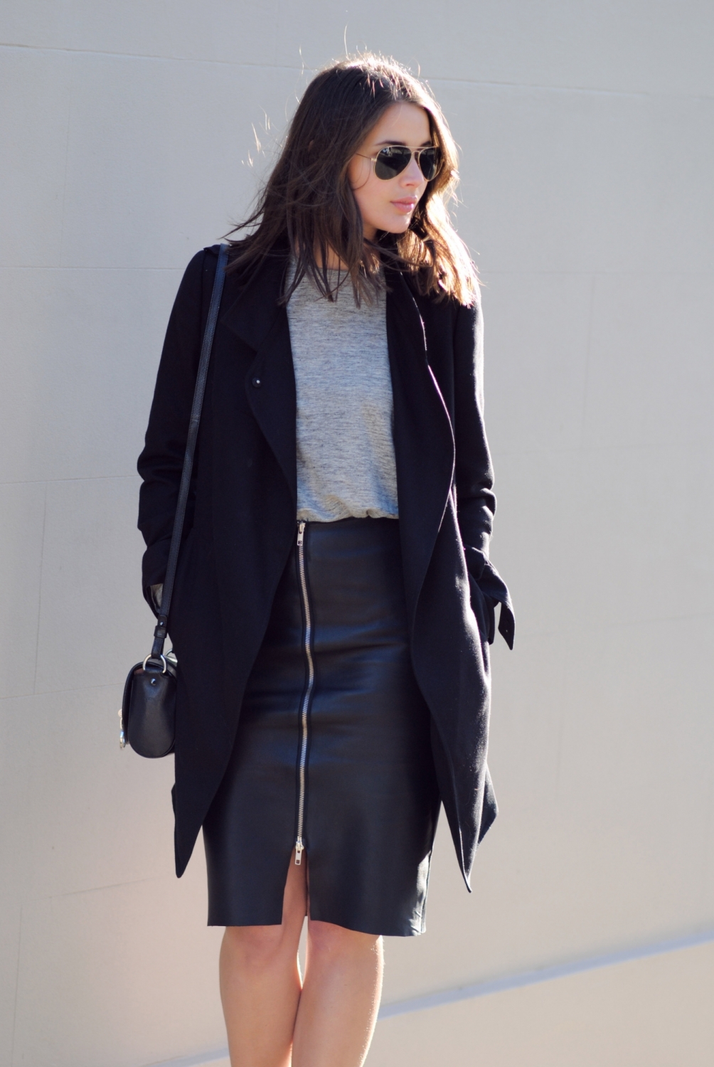 Leather Pencil Skirt - Harper and Harley