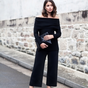 Sara Donaldson wearing off the shoulder knitwear | Street style | Knitwear | Trend | Winter Dressing |Winter Styling | Harper and Harley