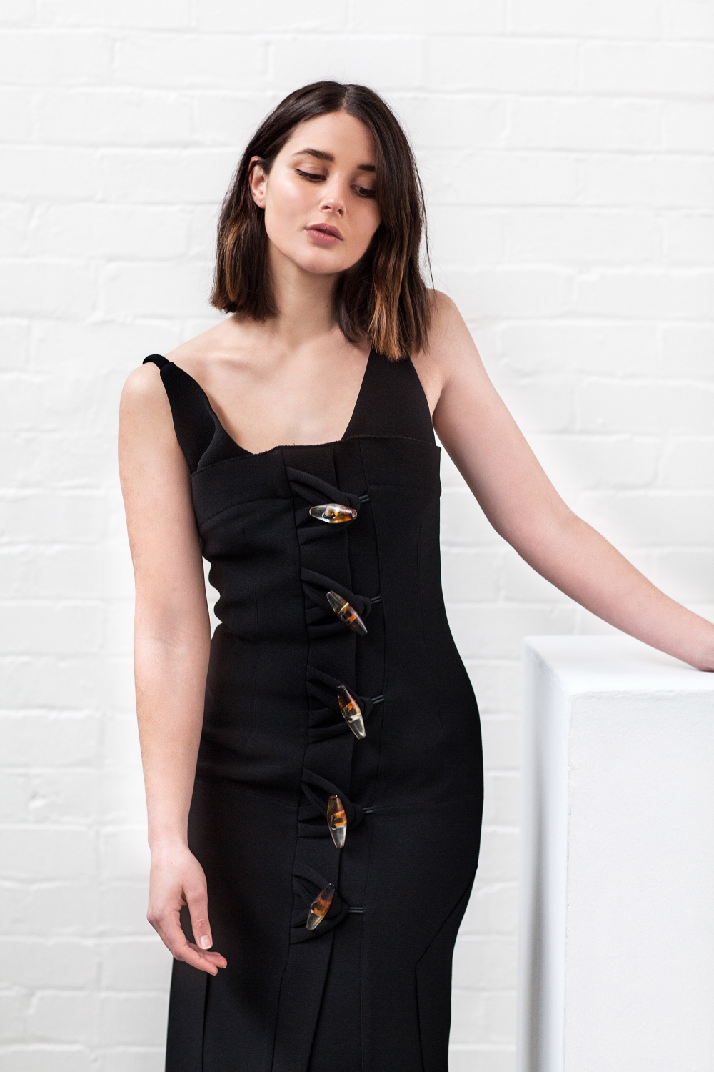 Christopher Esber Black Toggle Dress | Style | Effortless | HarperandHarley 