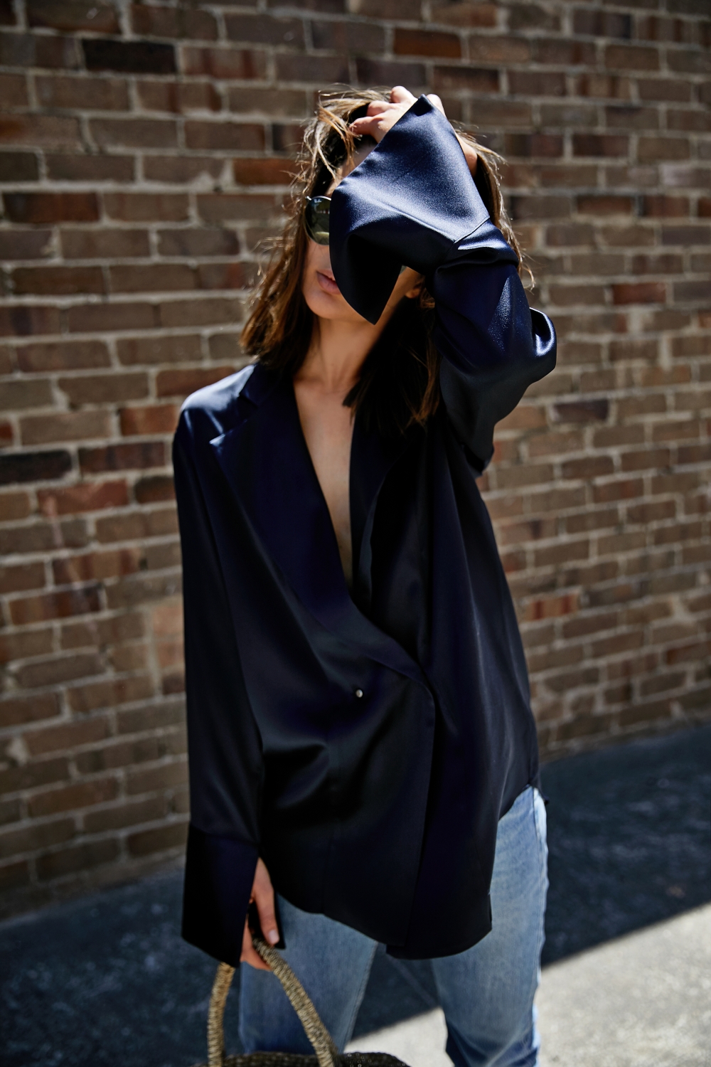 silk shirt outfit