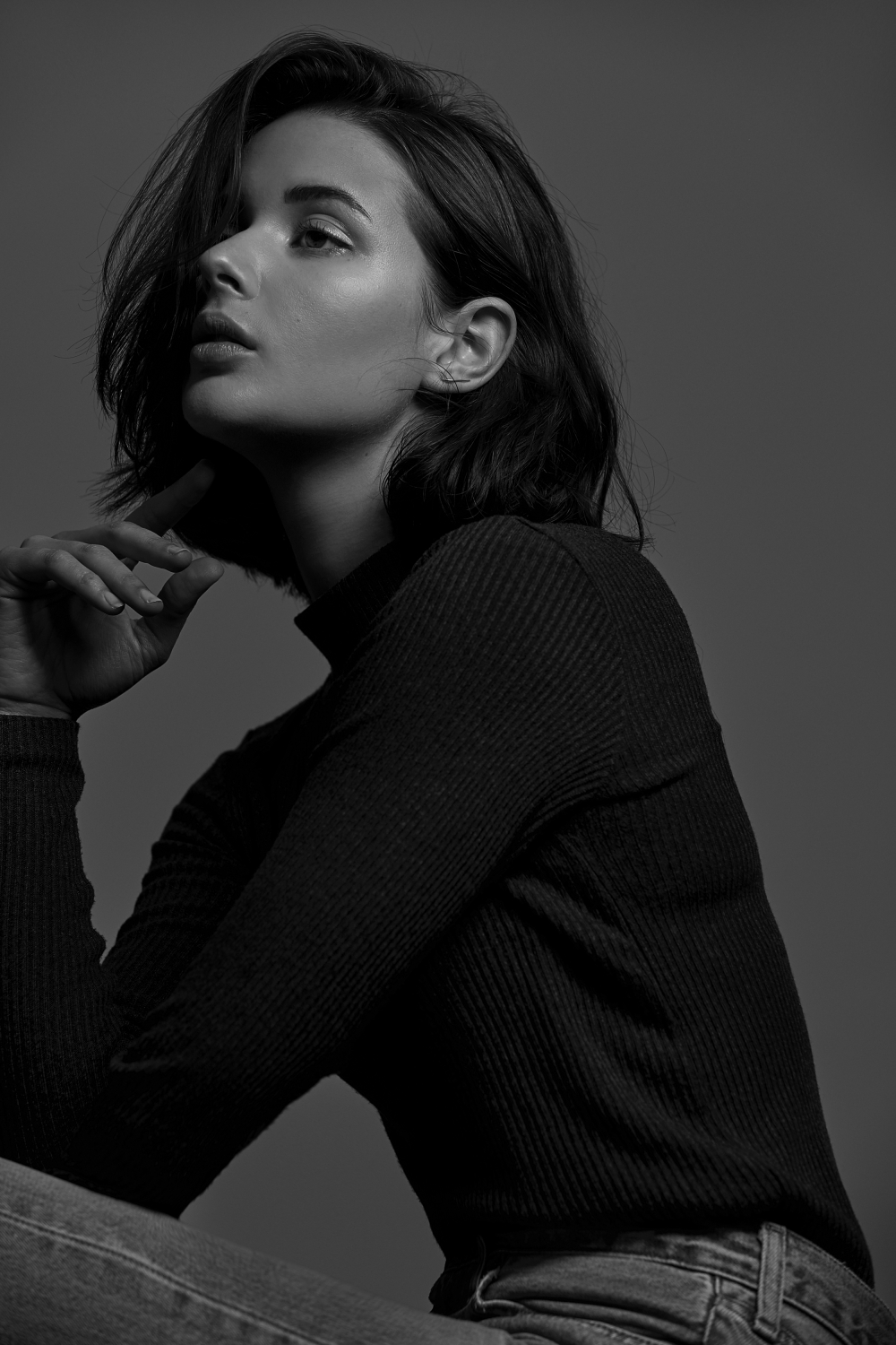 Harper and Harley | Dyson | Hair | Beauty | Editorial | Portrait | Black an white