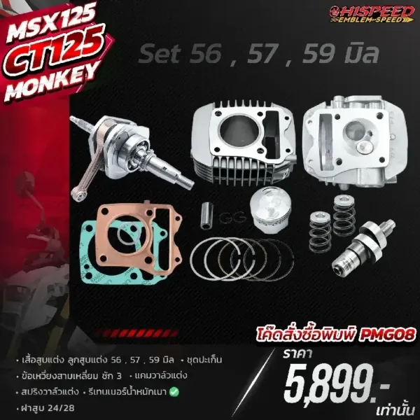 โปรโมชั่น ชุดคิท MSX125 , CT125 , MONKEY125 เซตที่ 8