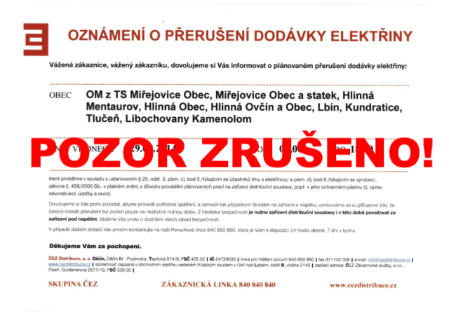 čez-zrušeno