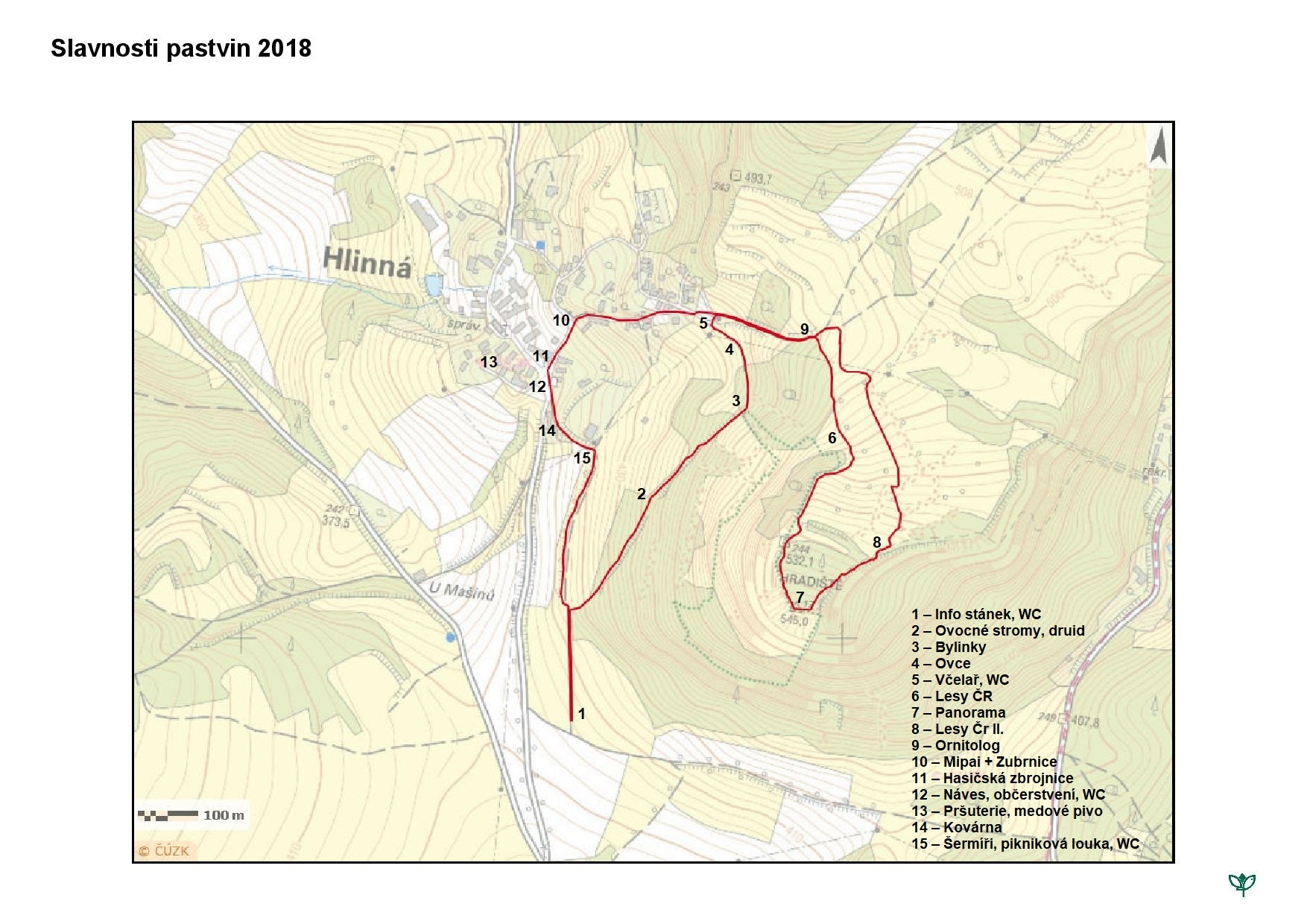 mapa turisticka aktuální s popisky