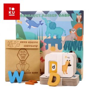 Mainan Puzzle – Mencocokkan Huruf – Alphabet Paired Card