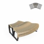 Green Furniture Concept's  Nova C Double Bench 30 by GFC
