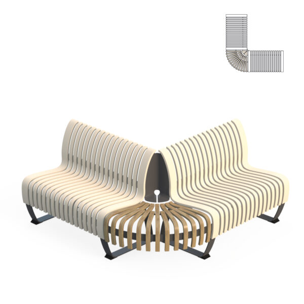 Green Furniture Concept's  Nova C Back Corner Endpiece by GFC